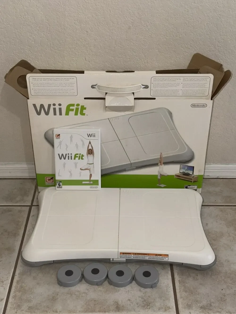 Nintendo Wii Fit Balance Board with Wii Fit Game and Box